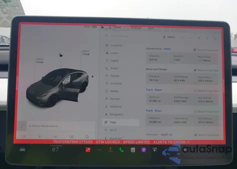 2022 Tesla Model Y Performance Dual Motor All-Wheel Drive z USA, uszkodzony, nr VIN 7SAYGDEF9NF377005